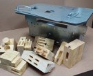 Шипорезка FMT оцинкованная с подвижной пластиной для фрезера Hitachi (Hikoki) М12V2 (M12sa2)